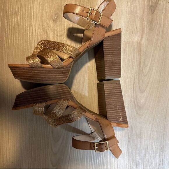 THE LIMITED Franny Size 8.5 Woven Design Heeled Sandal - Picture 9 of 15